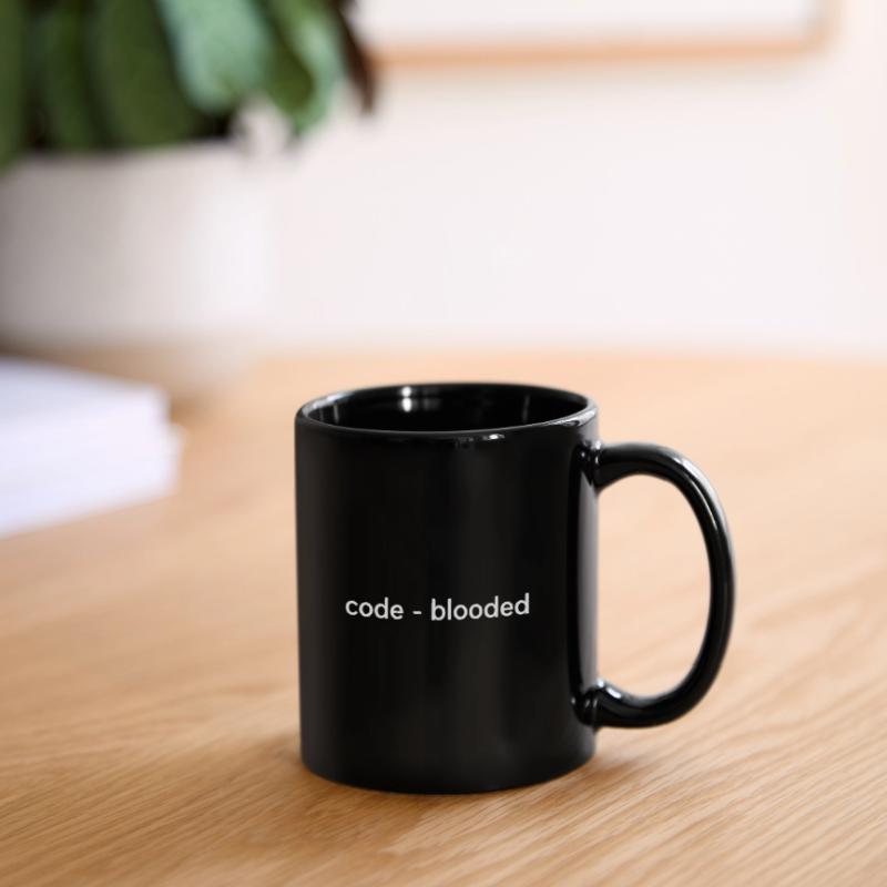 Code Blooded Programming Software Developer Admin Tasse einfarbig