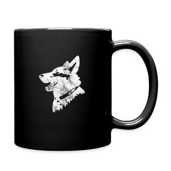 canine - Full Colour Mug - black - Right