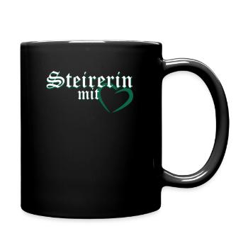 Styrian with heart - Full Colour Mug - black - Right