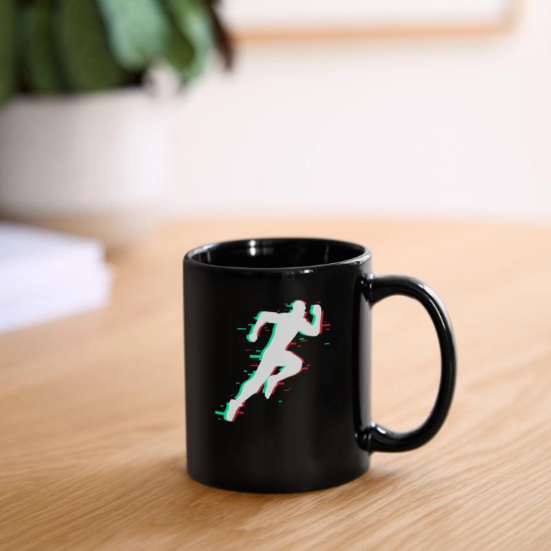 Runner sprinter running sport course sprint Mug uni