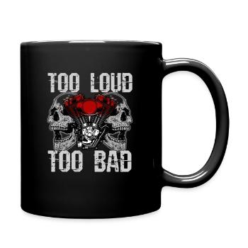 Biker biker cadeau de moto Chopper - Mug uni - noir - Droite