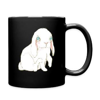 Rabbit - Full Colour Mug - black - Right