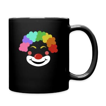 Clown carnival costume gift carnival carnival - Full Colour Mug - black - Right