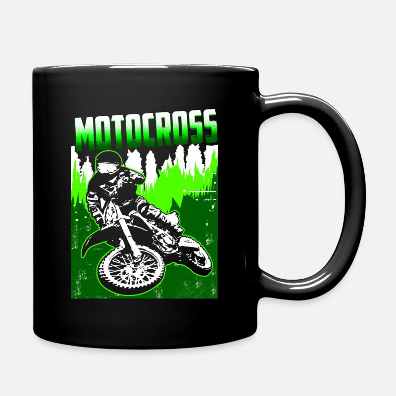 Motocross - Full Colour Mug - black