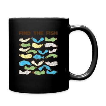 Find the Fish plastique pollution du poisson - Mug uni - noir - Droite