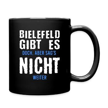 Bielefeld Fan Bielefelder Stadt Geschenk - Tasse einfarbig - Schwarz - Rechts