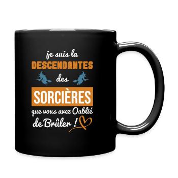 la descendante des sorcières sorcellerie magie - Mug uni - noir - Droite