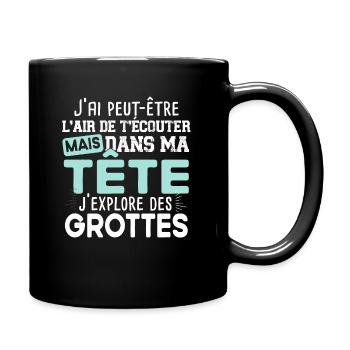 Spéléologue Spéléologie Chercheur Explorer Humour - Mug uni - noir - Droite