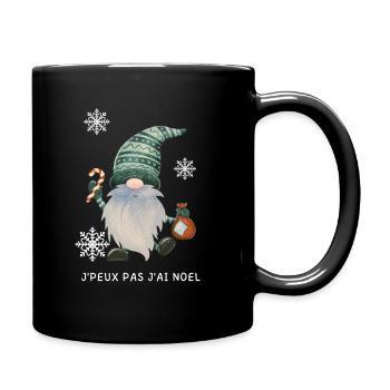 J'peux pas j 'ai NOEL - Mug uni - noir - Droite