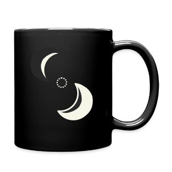 Yin Yang - Tasse einfarbig - Schwarz - Rechts