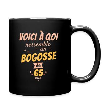 This is what a 65-year-old bogosse looks like - Full Colour Mug - black - Right