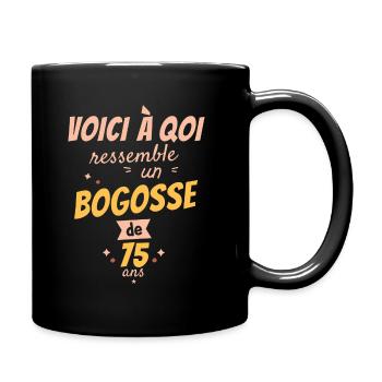 This is what a 75-year-old bogosse looks like - Full Colour Mug - black - Right