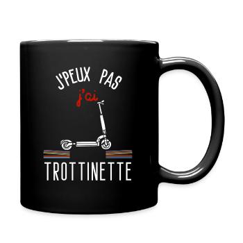 Ich kann keinen Scooter haben - Tasse einfarbig - Schwarz - Rechts