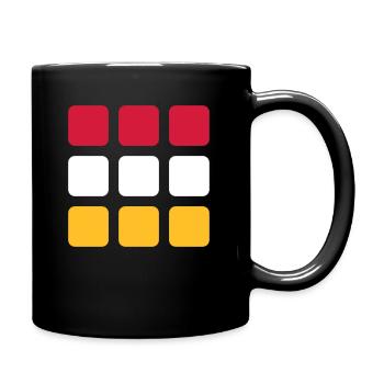 Flagge - Quadrate Trikolore - VEKTOR - Tasse einfarbig - Schwarz - Rechts