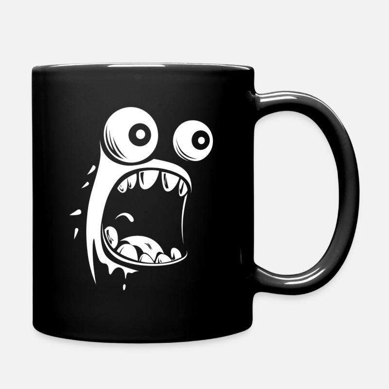 Lustiges Monster - Tasse einfarbig - Schwarz