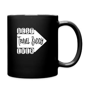Best Travel Buddies Reisen Freunde Urlaub Geschenk - Tasse einfarbig - Schwarz - Rechts