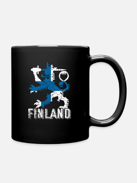 Finnland - Tasse einfarbig - Schwarz