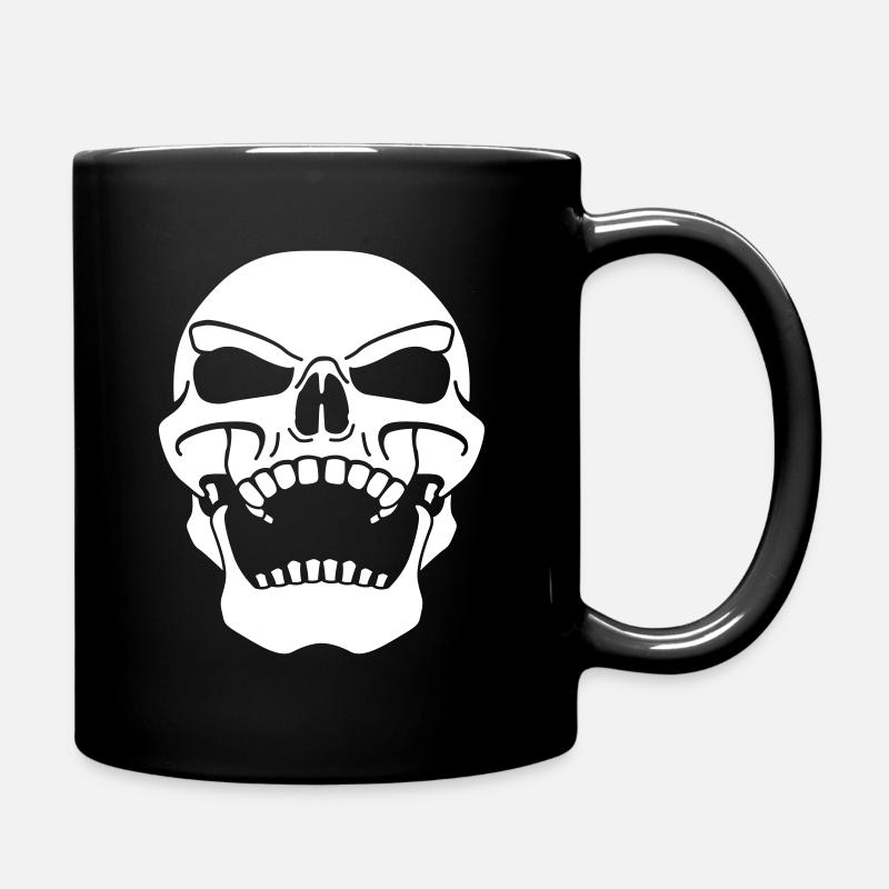 Piraten Schädel - Tasse einfarbig - Schwarz