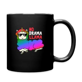 No Drama Llama - Full Colour Mug - black - Right