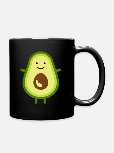 Avocado - Tasse einfarbig - Schwarz