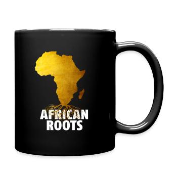 Racines africaines - Mug uni - noir - Droite
