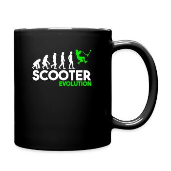 Scooter Evolution Stunt Scooter Jungen Tretroller - Tasse einfarbig - Schwarz - Rechts