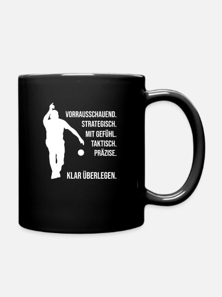 Born To Boule Petanque Boccia Herren Boule Spielen - Tasse einfarbig - Schwarz