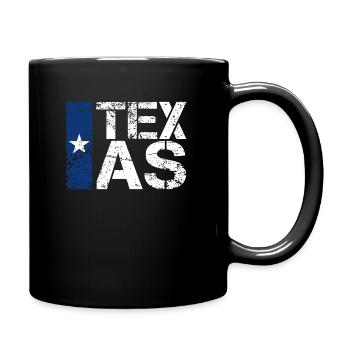 Texas - Tasse einfarbig - Schwarz - Rechts