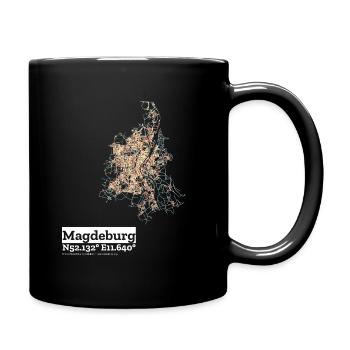 Magdeburg Basic Pastels - Tasse einfarbig - Schwarz - Rechts