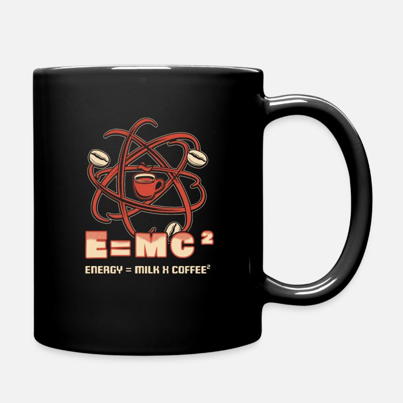 Energy = Milk x Coffee 2 Lustiger Physiker KaffeeE - Tasse einfarbig - Schwarz