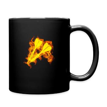 Fire Dart Flames Arrow - Full Colour Mug - black - Right