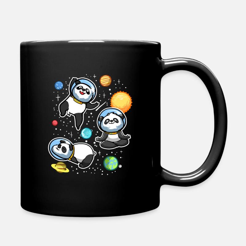 Univers des astronautes de Space Panda - Mug uni - noir