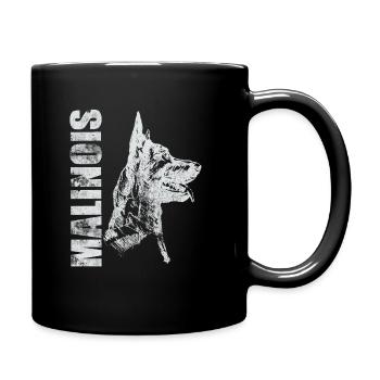 Malinois Shirt IGP Hundesport Motiv - Tasse einfarbig - Schwarz - Rechts