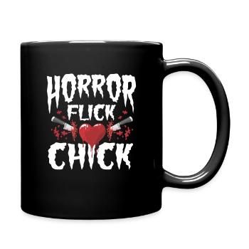 Horrofilm Liebhaber Halloween Gruselig Geisterhaus - Tasse einfarbig - Schwarz - Rechts