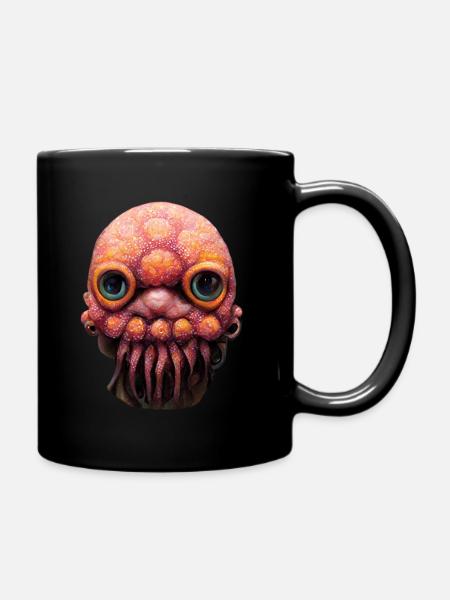 Tentacleface - Tasse einfarbig - Schwarz