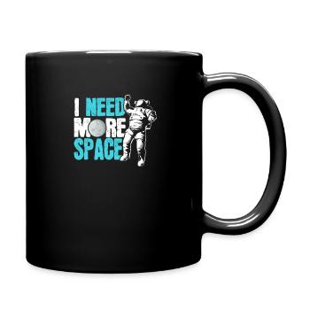 Sonnensystem Ich Brauche Mehr Platz Astronaut - Tasse einfarbig - Schwarz - Rechts