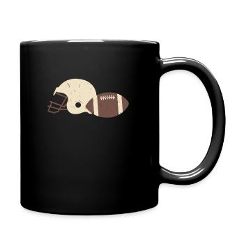 Fußball Kopfbedeckung Fußball Ballbedeckung - Tasse einfarbig - Schwarz - Rechts
