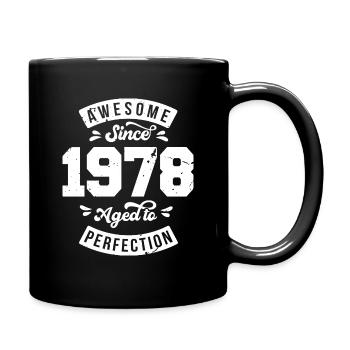 Millésime 1978 anniversaire - rétro 1978 - Mug uni - noir - Droite
