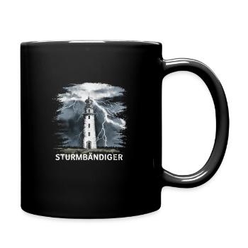 Stormbending Lighthouse Thunderstorm Powerful - Full Colour Mug - black - Right
