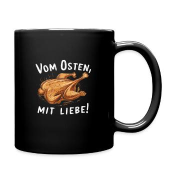 From the East with love broiler chicken - Full Colour Mug - black - Right