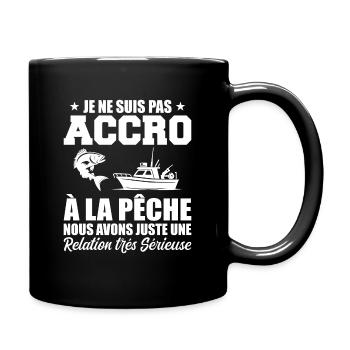 I'm Not Addicted To Fishing | Fisherman Gift - Full Colour Mug - black - Right