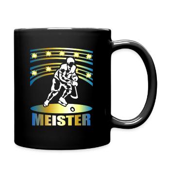 Eishockey Meister Eishockeyspieler Geschenk - Tasse einfarbig - Schwarz - Rechts