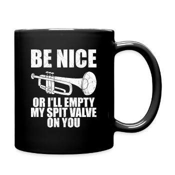 Funny Trumpet Men Women Trumpetist Trumpet Player - Full Colour Mug - black - Right