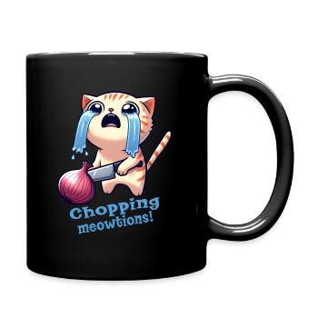 Onion Cat - Full Colour Mug - black - Right