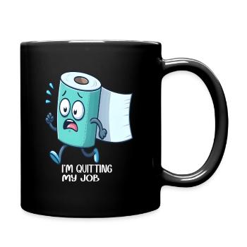 Papier toilette amusant - Mug uni - noir - Droite