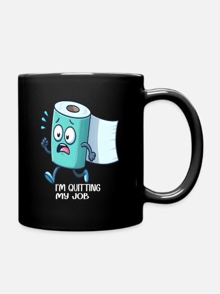 Papier toilette amusant - Mug uni - noir