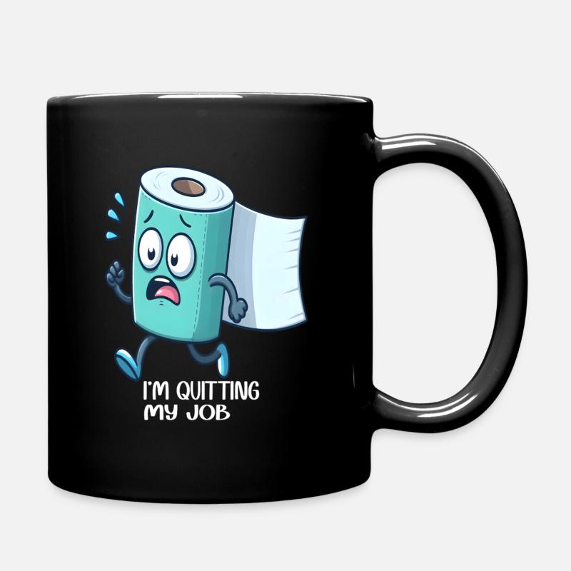 Papier toilette amusant - Mug uni - noir