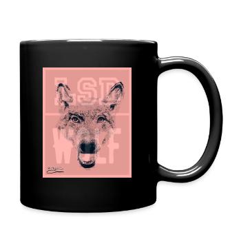 LSD WOLF - Tasse einfarbig - Schwarz - Rechts
