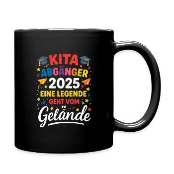Abschluss 2025 – Kleine Legende sagt Tschüss - Tasse einfarbig - Schwarz - Rechts