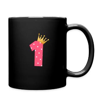 1er anniversaire premier cadeau d'anniversaire de bébé - Mug uni - noir - Droite